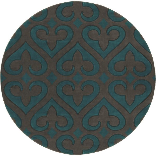 United Weavers Of America 7 ft. 10 in. Bristol Heartland Turquoise Round Rug 2050 11469 88R